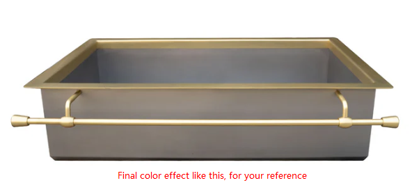 Custom stainless steel sink and accessories for REBECCA FIGUEROA