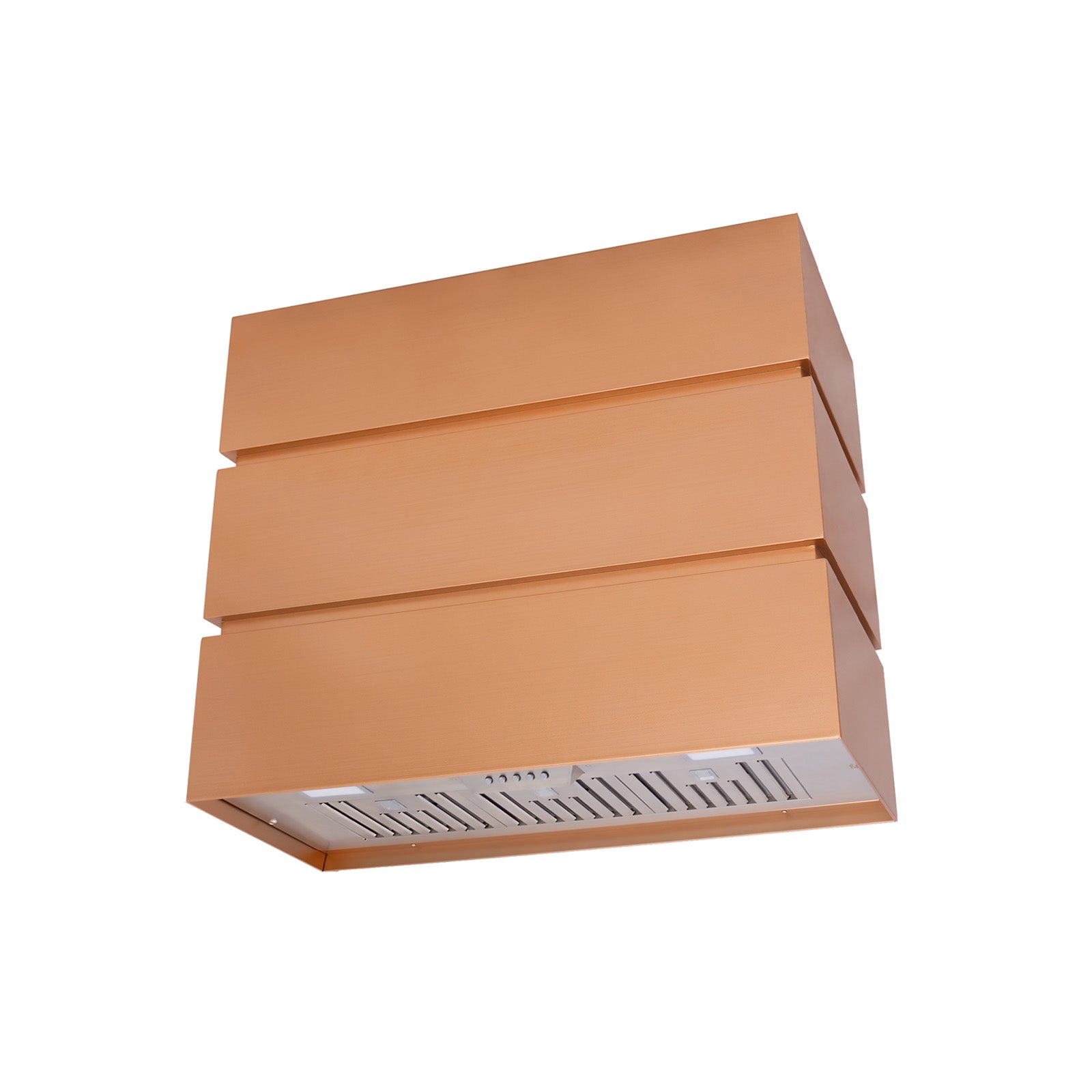 Akicon 36" Stainless Steel Wall Mount Range Hood, 3 Stacks Modern Box with 600 CFM Vent Motor- AK-HS36L
