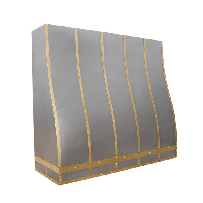 Custom stainless steel range hood for Farm House Kitchen and Bath