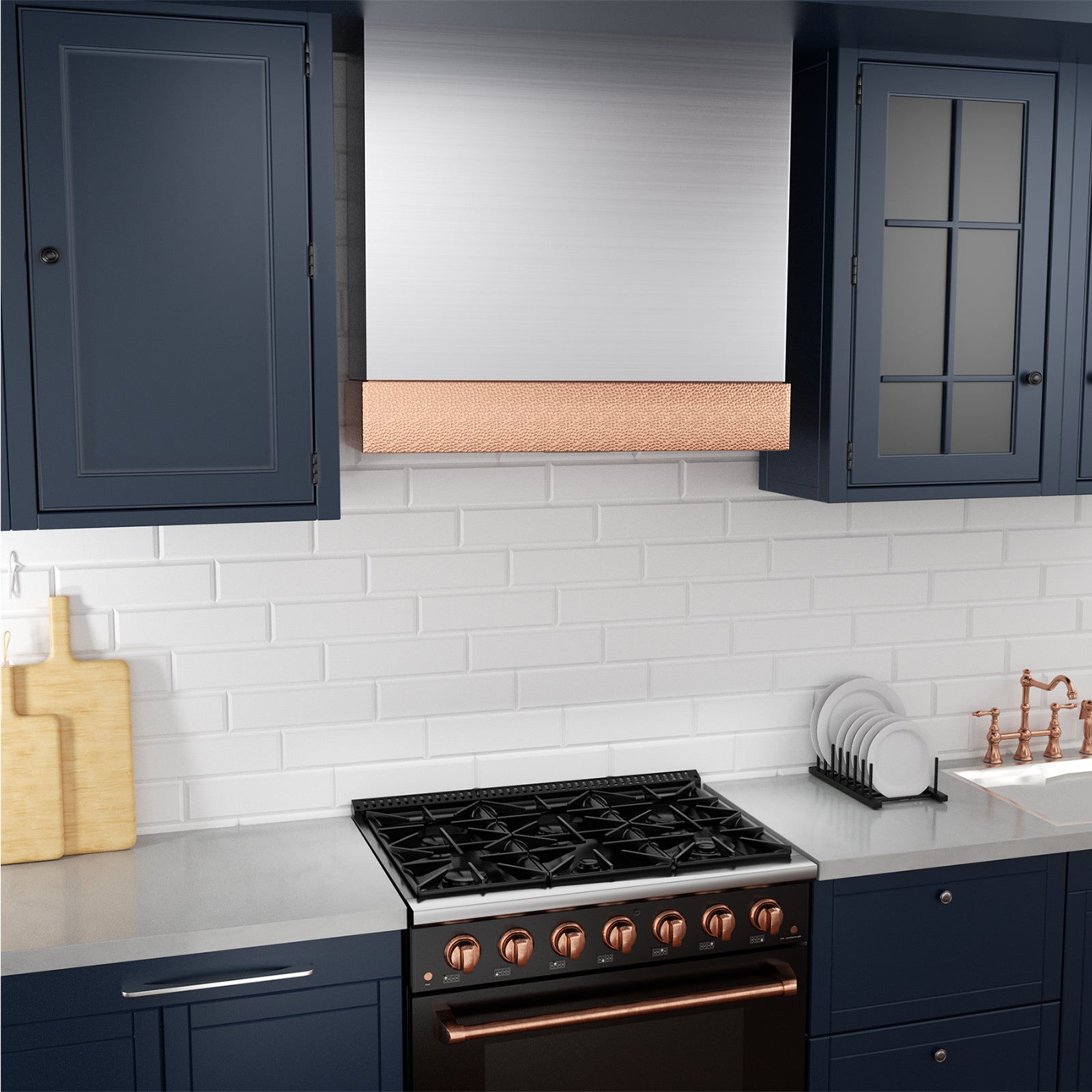 Akicon 30" Stainless Steel Wall Mount Range Hood with 600 CFM Vent Hood - AK-HS30HD-BS