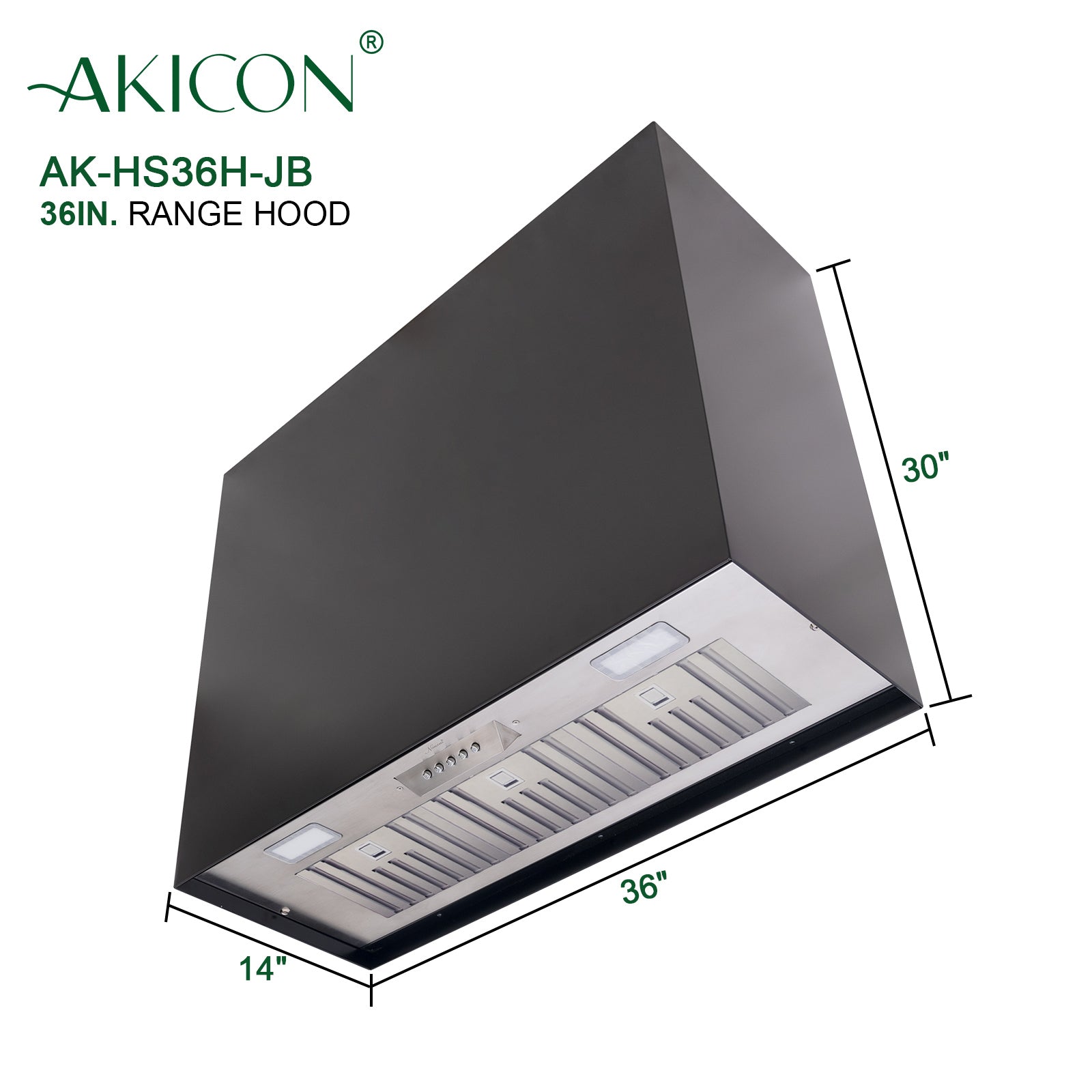 range hood size for 36 range