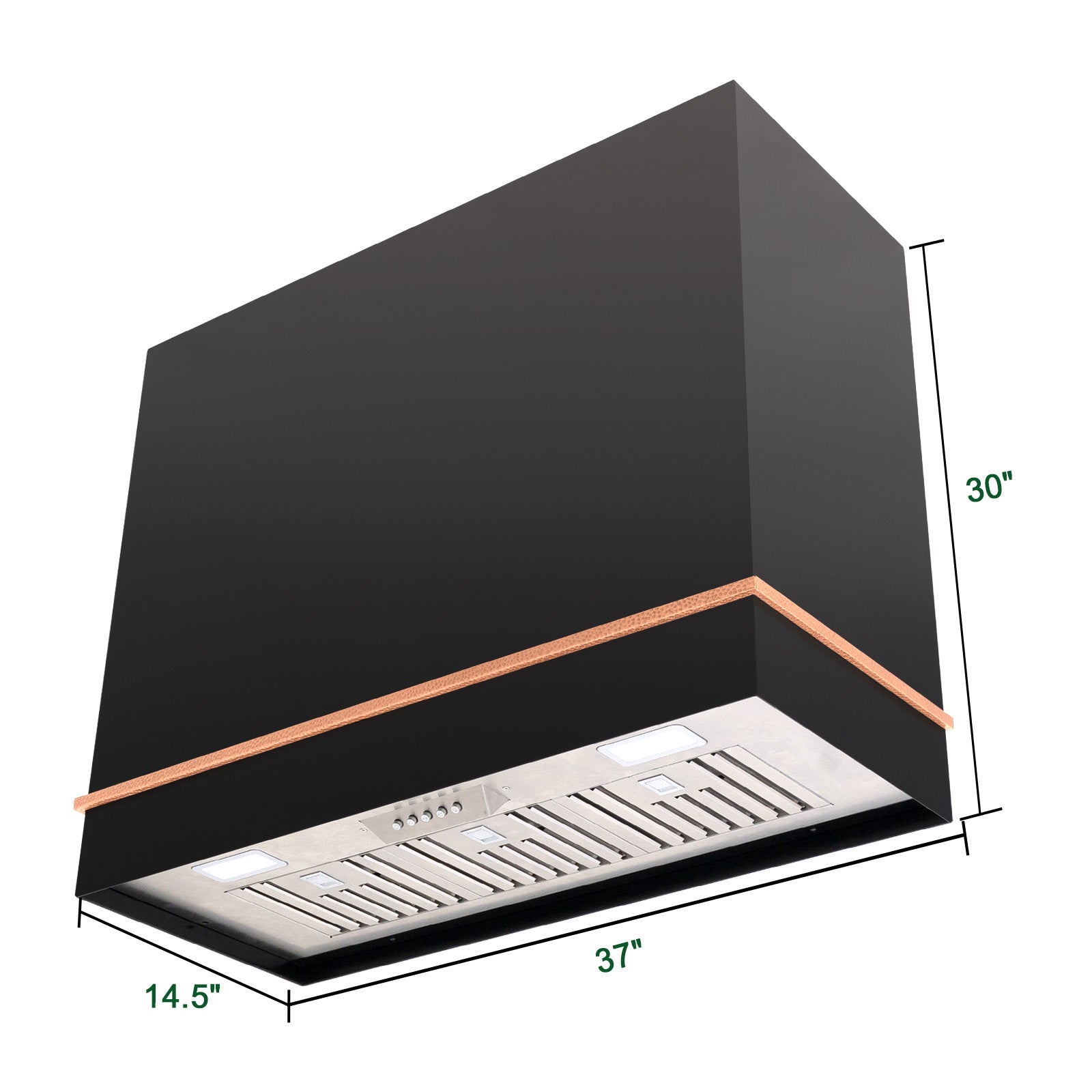 Akicon 36" Stainless Steel Wall Mount Range Hood with 600 CFM Vent Hood - AK-HS36HA-JB