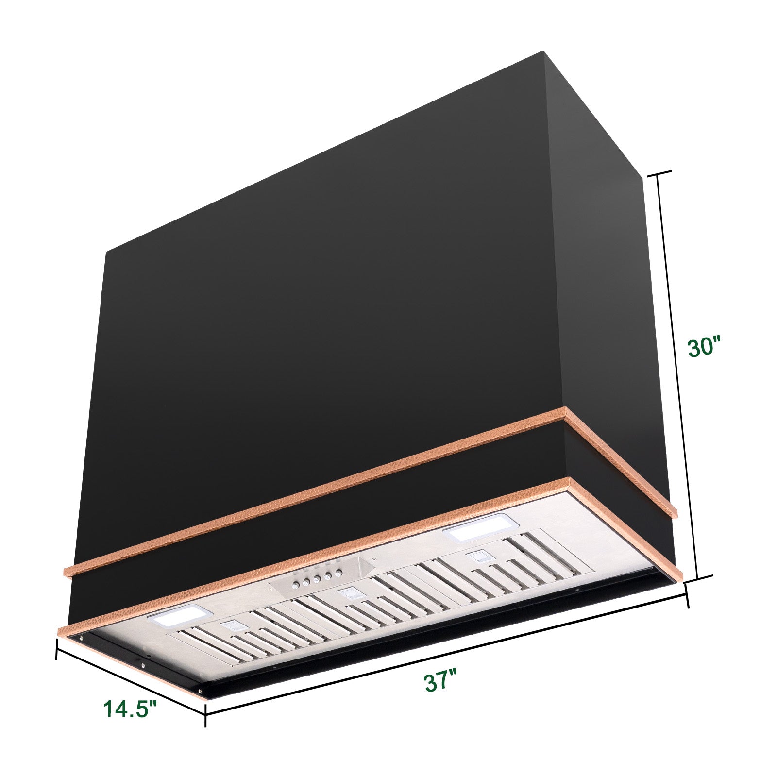 Akicon 36" Stainless Steel Wall Mount Range Hood with 600 CFM Vent Hood - AK-HS36HB-JB