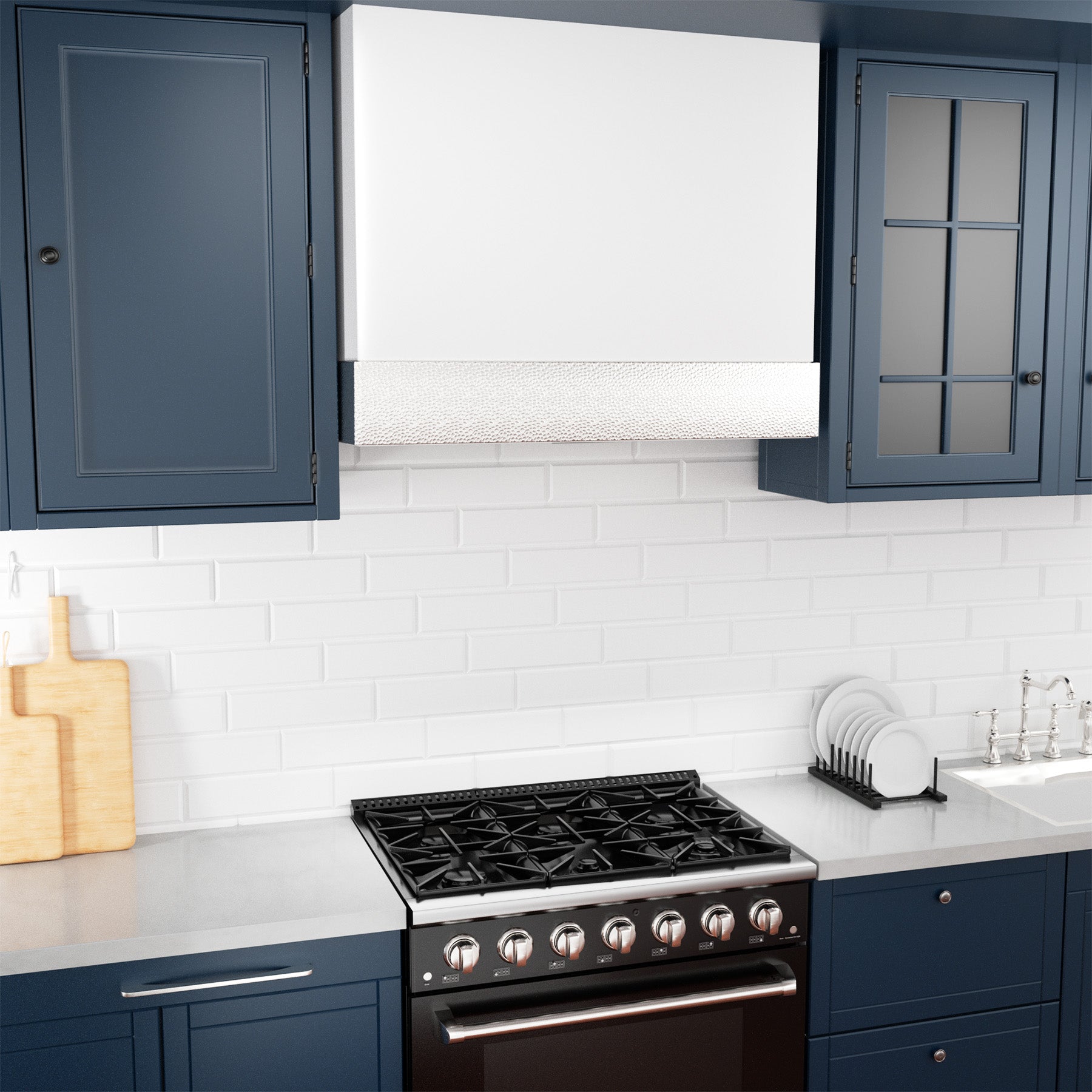 Akicon 36" Stainless Steel Wall Mount Range Hood with 600 CFM Vent Hood - AK-HS36HD-SW