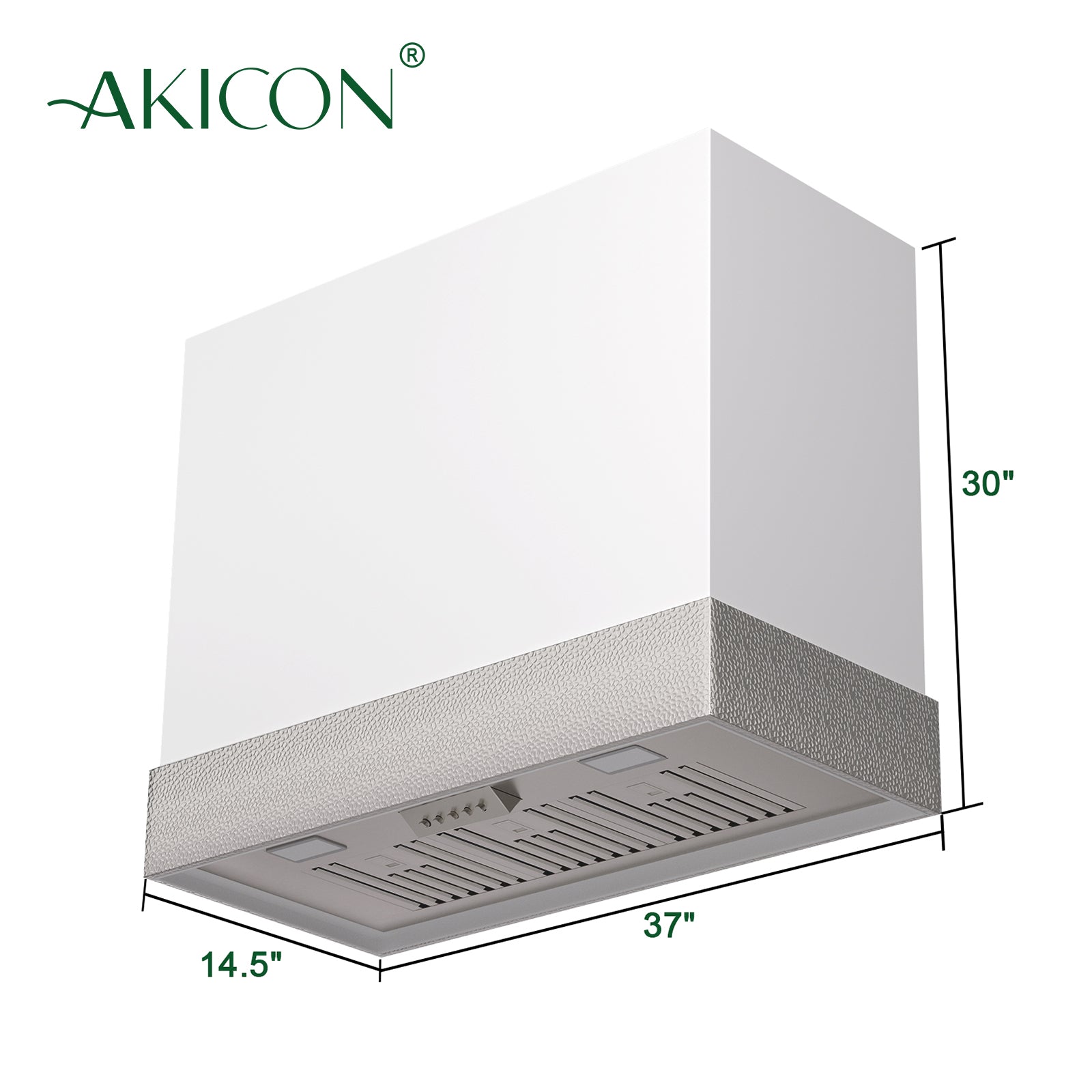 Akicon 36" Stainless Steel Wall Mount Range Hood with 600 CFM Vent Hood - AK-HS36HD-SW