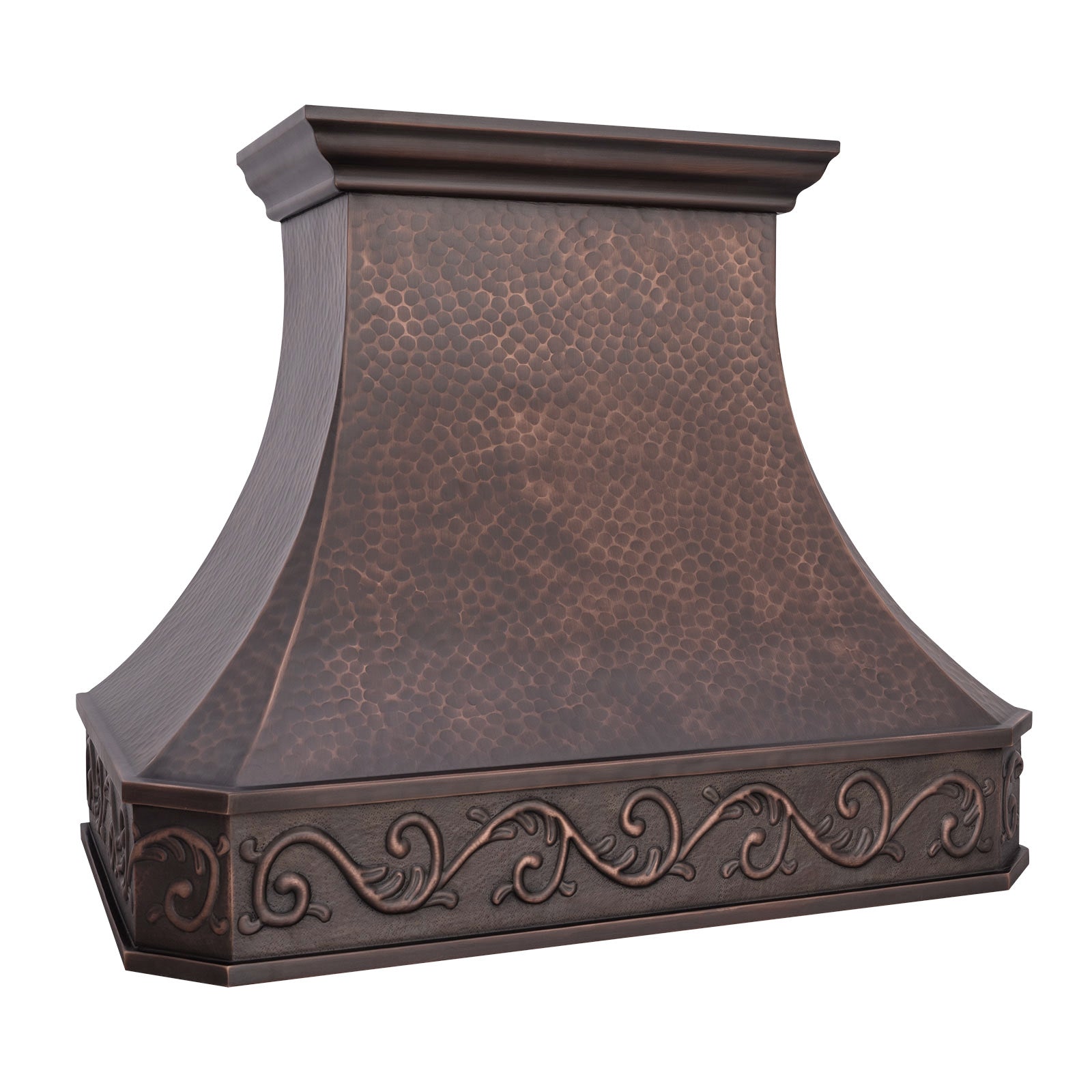 custom antique copper range hoods