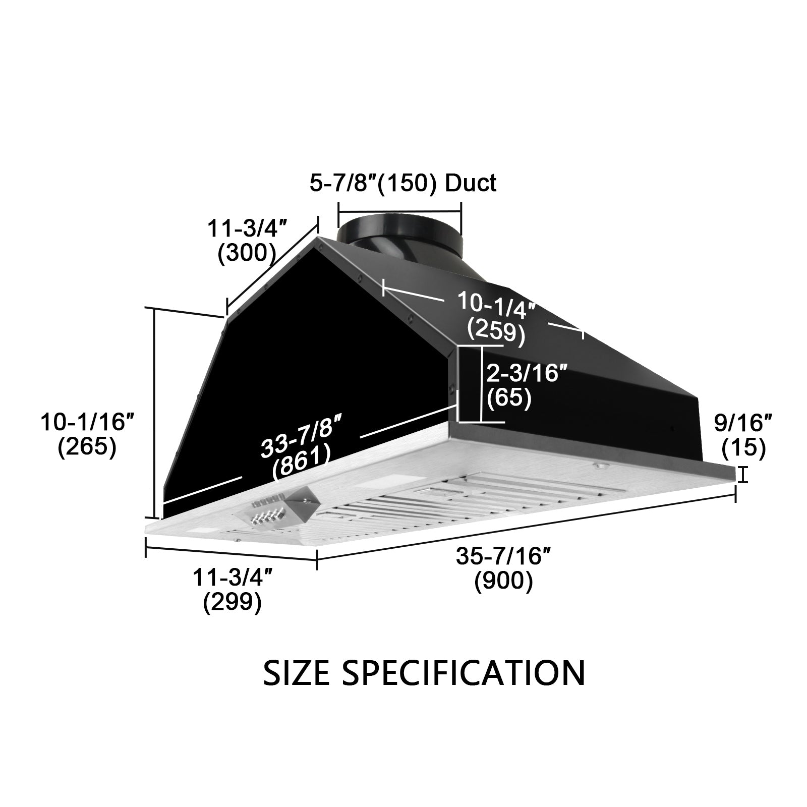 modern stainless steel hood remote blower range hood