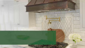 Brushed Gold Pot Filler Kitchen Faucet Wall-Mounted - AK98288-BTG
