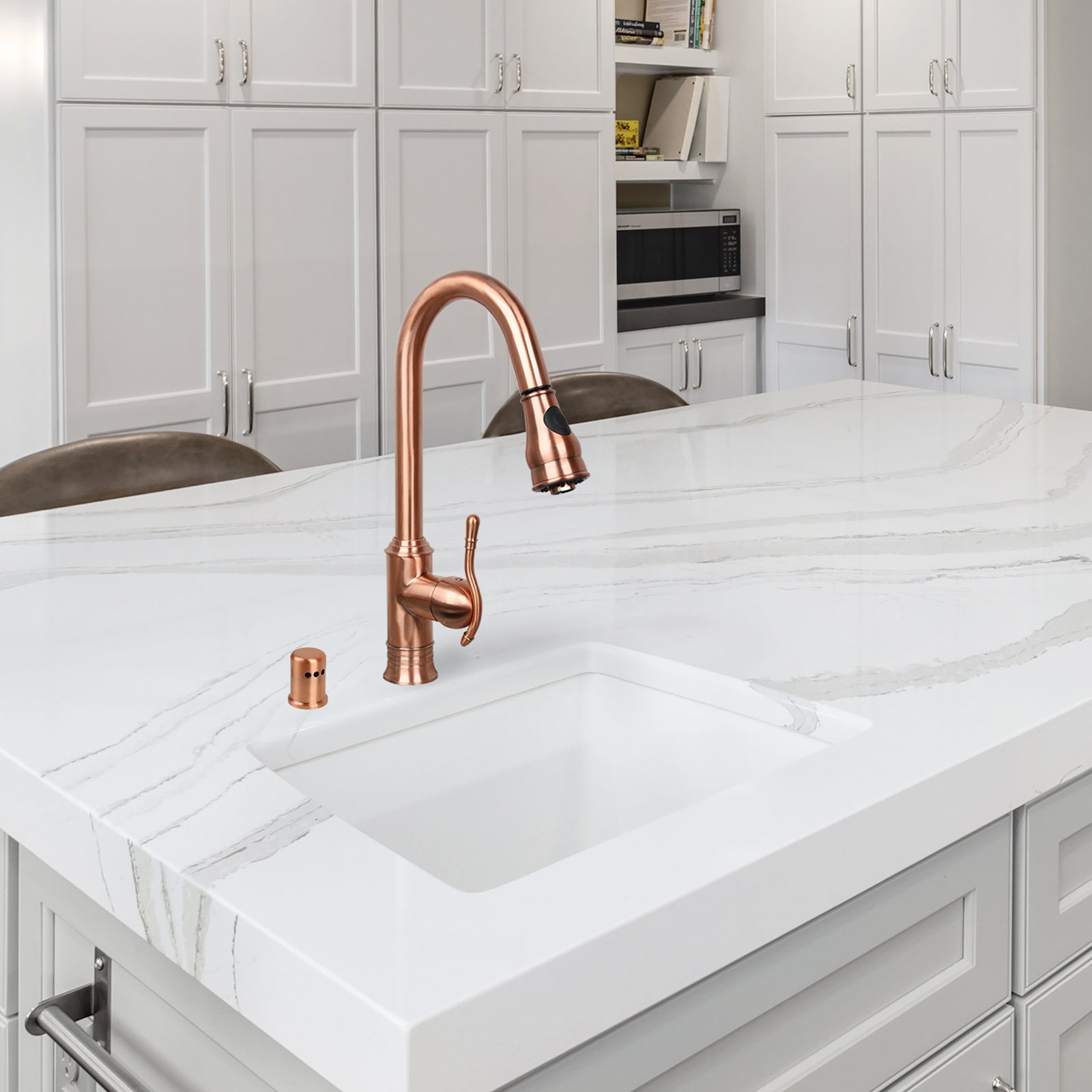 Copper Kitchen Dishwasher Air Gap Cap - AK79105C