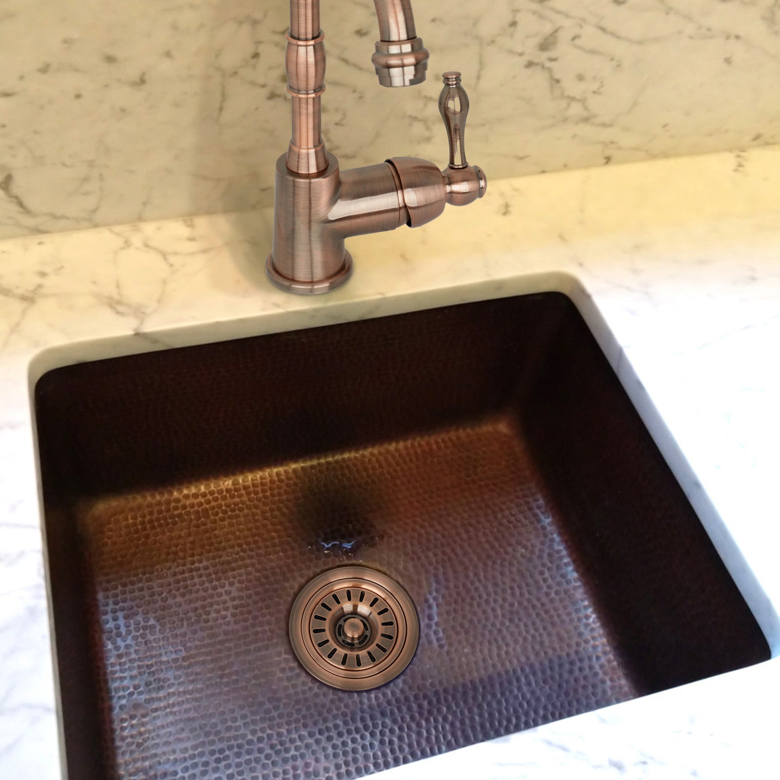 Antique Copper Kitchen Sink Garbage Disposal Flange Stopper - AK82202AC