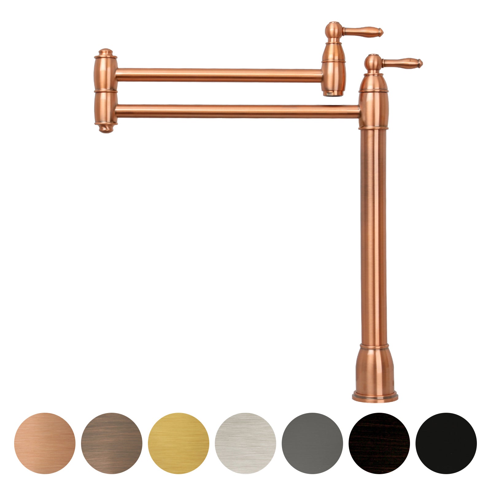 Copper Pot Filler Kitchen Faucet DeckMounted AK98188