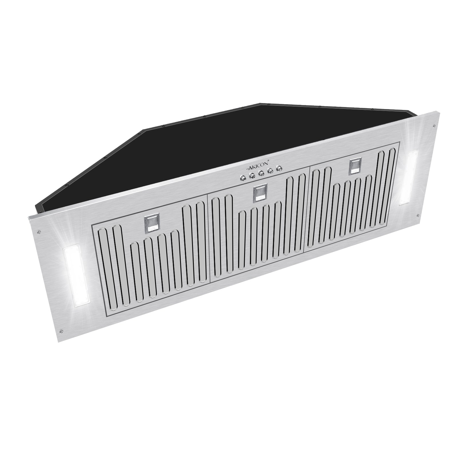 36“ Range Hood Insert, 600 CFM Built-in Stainless Steel Kitchen Hood with LED Lights - AK-HOOD-36