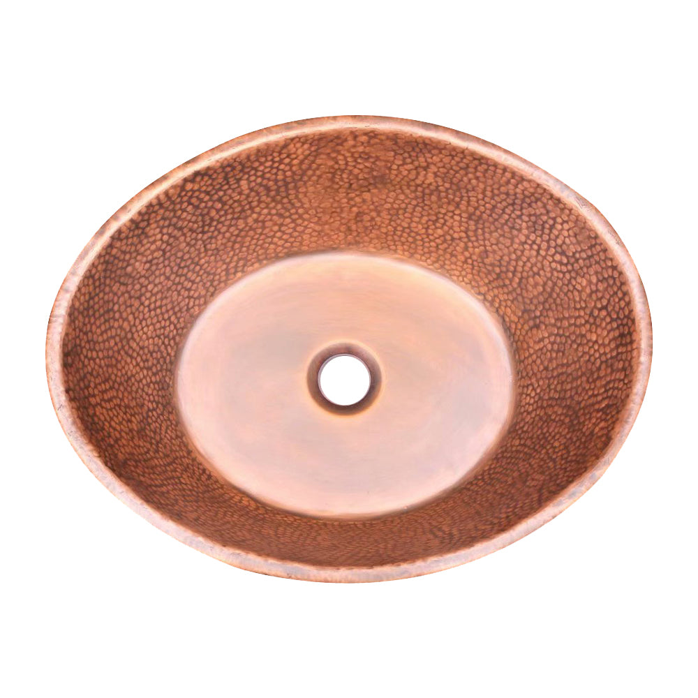Copper bathroom sink