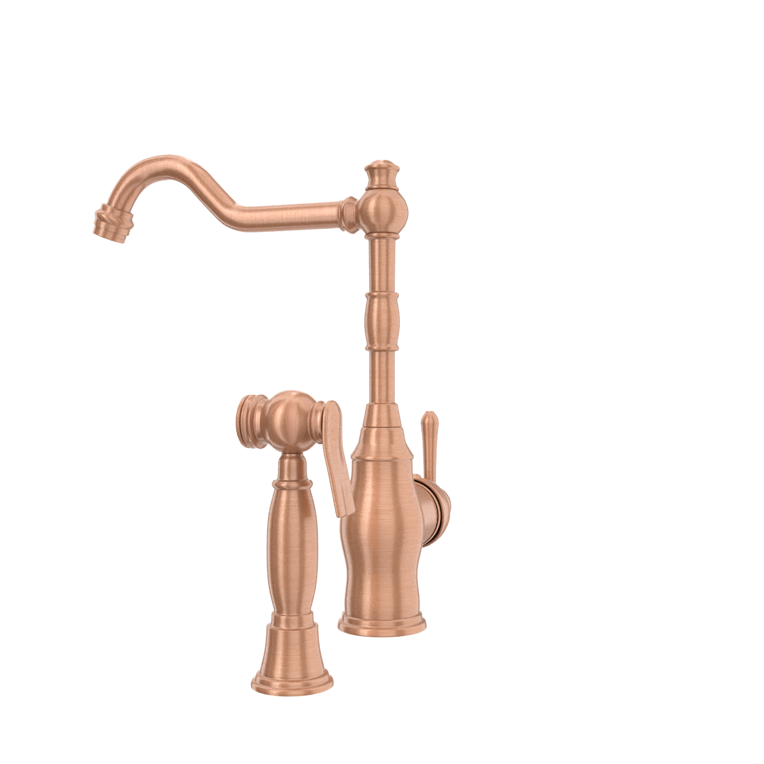 One-Handle Copper Widespread Kitchen Faucet with Side Sprayer - AK96918C