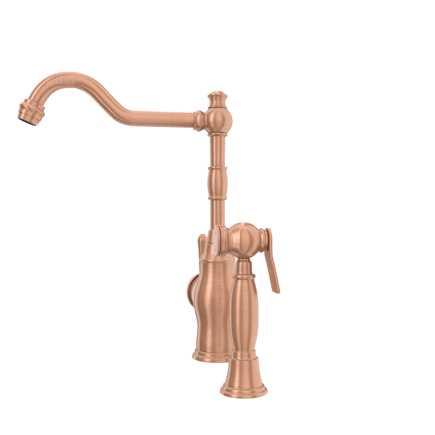 One-Handle Copper Widespread Kitchen Faucet with Side Sprayer - AK96918C