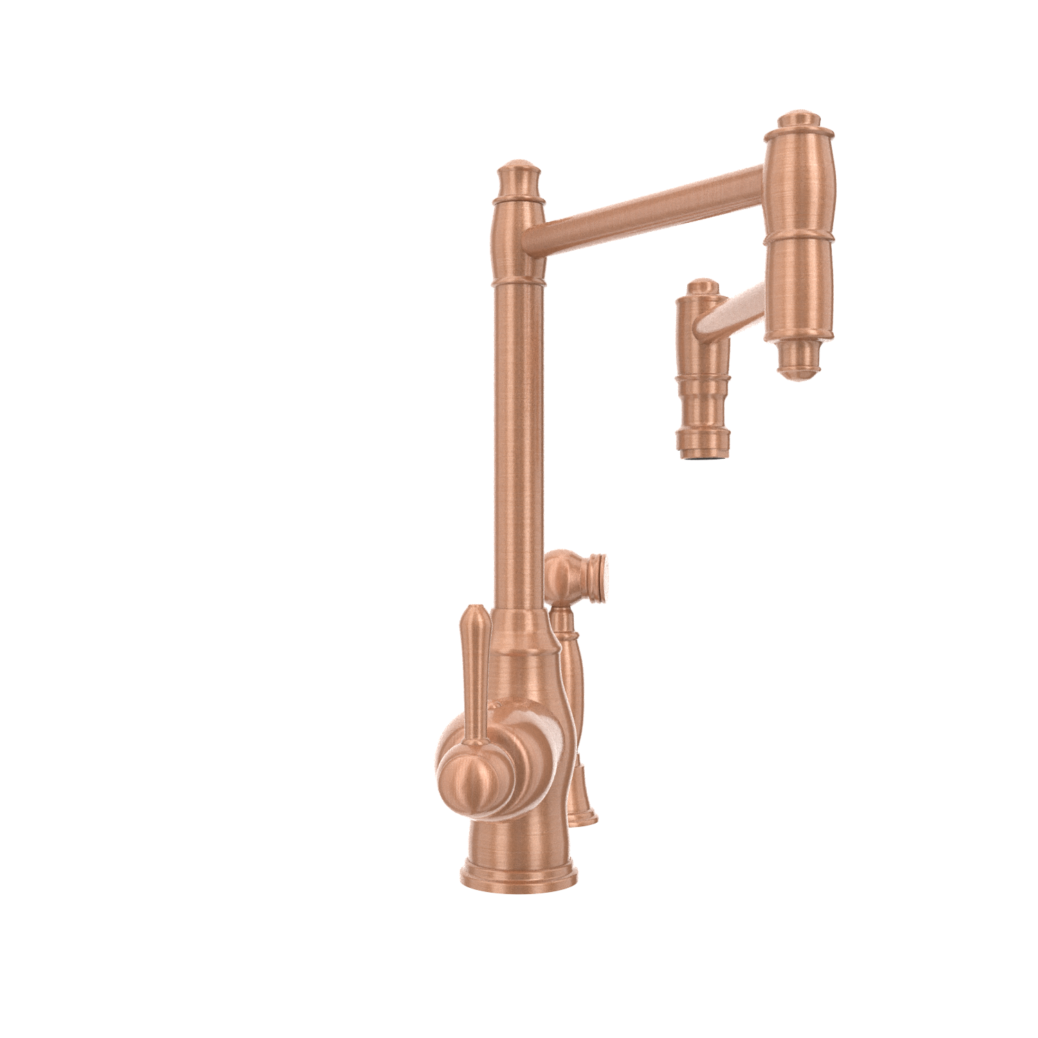 One-Handle Copper Pot Filler Kitchen Faucet with Side Sprayer - AK96918P2