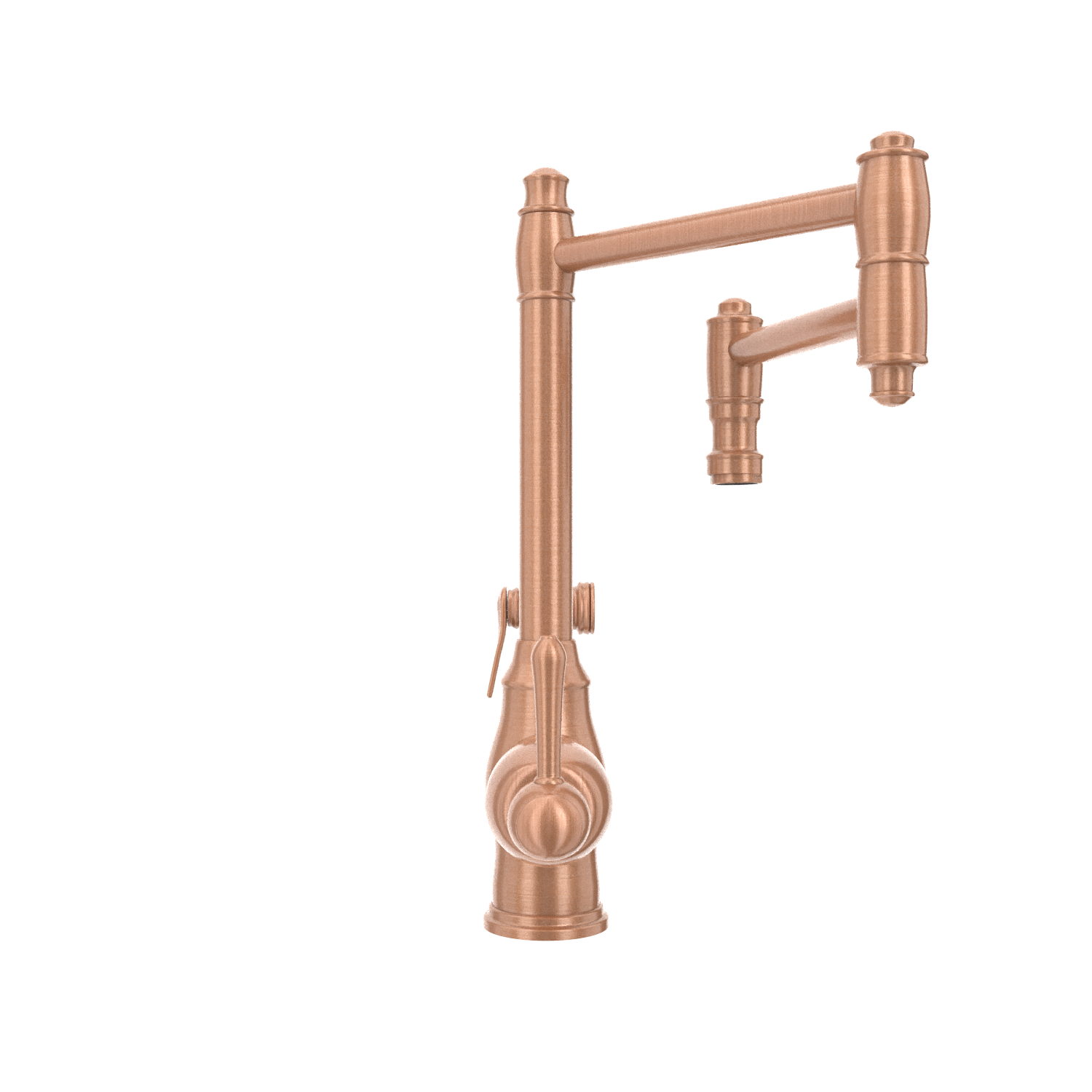 One-Handle Copper Pot Filler Kitchen Faucet with Side Sprayer - AK96918P2