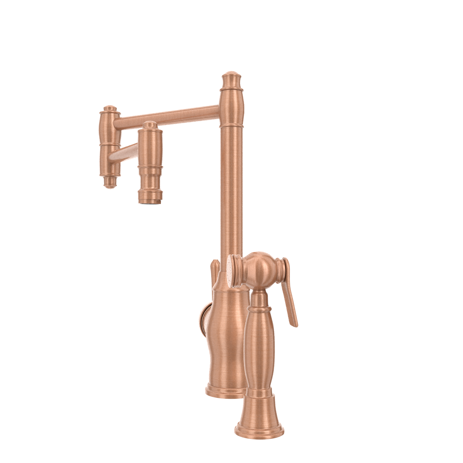 One-Handle Copper Pot Filler Kitchen Faucet with Side Sprayer - AK96918P2