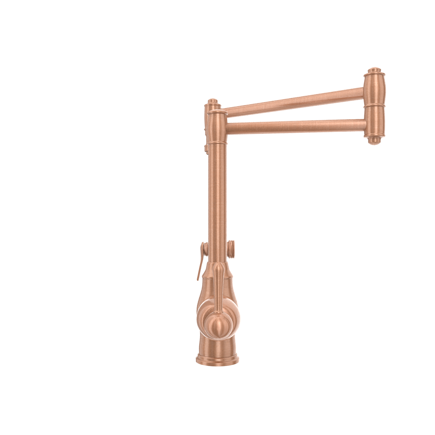 One-Handle Copper Pot Filler Kitchen Faucet with Side Sprayer - AK96918P1