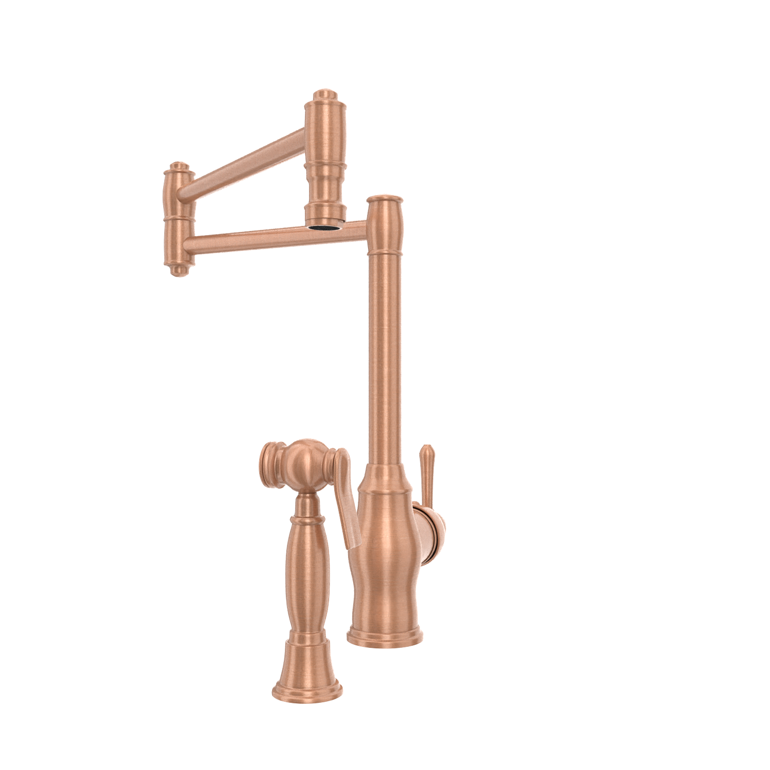 One-Handle Copper Pot Filler Kitchen Faucet with Side Sprayer - AK96918P1