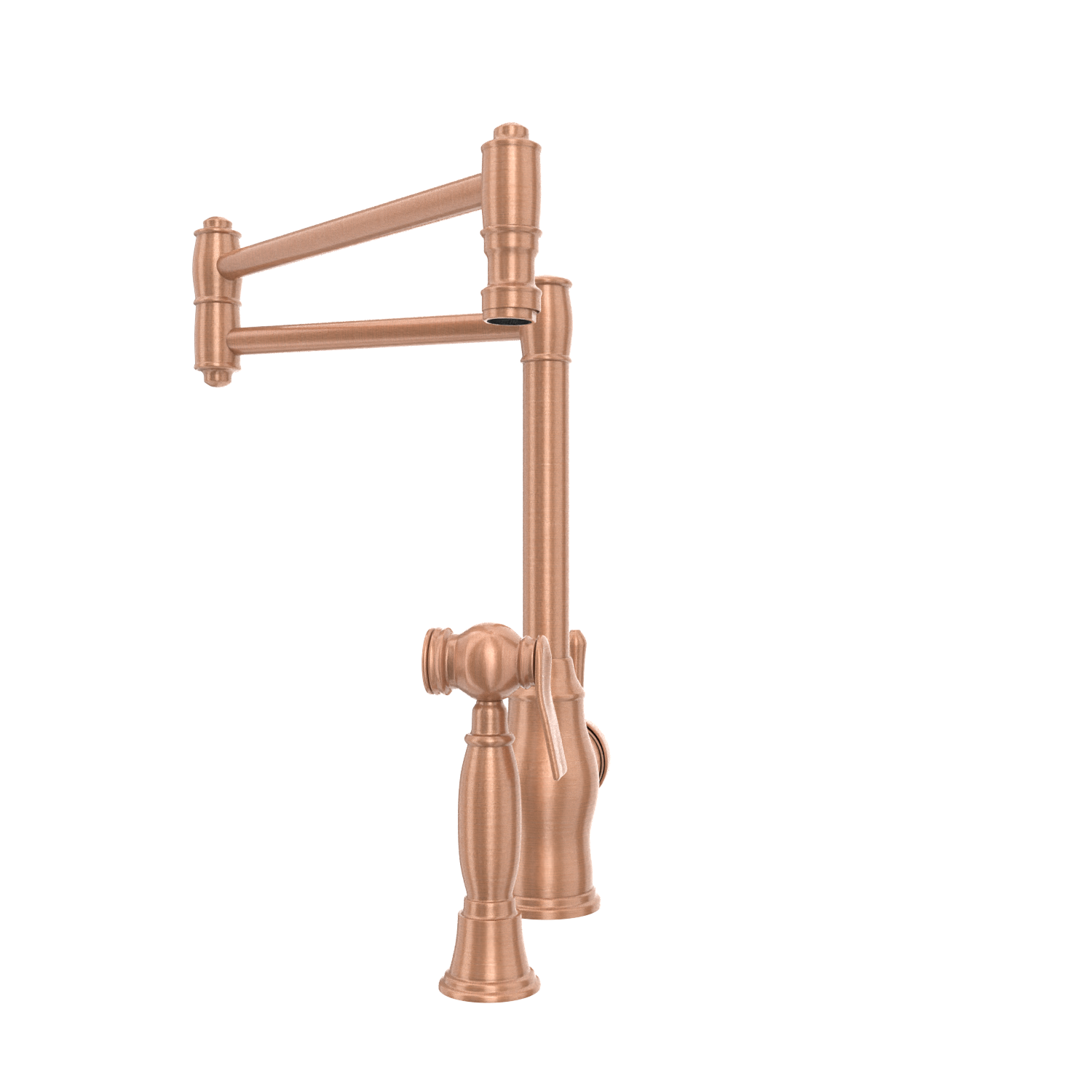 One-Handle Copper Pot Filler Kitchen Faucet with Side Sprayer - AK96918P1