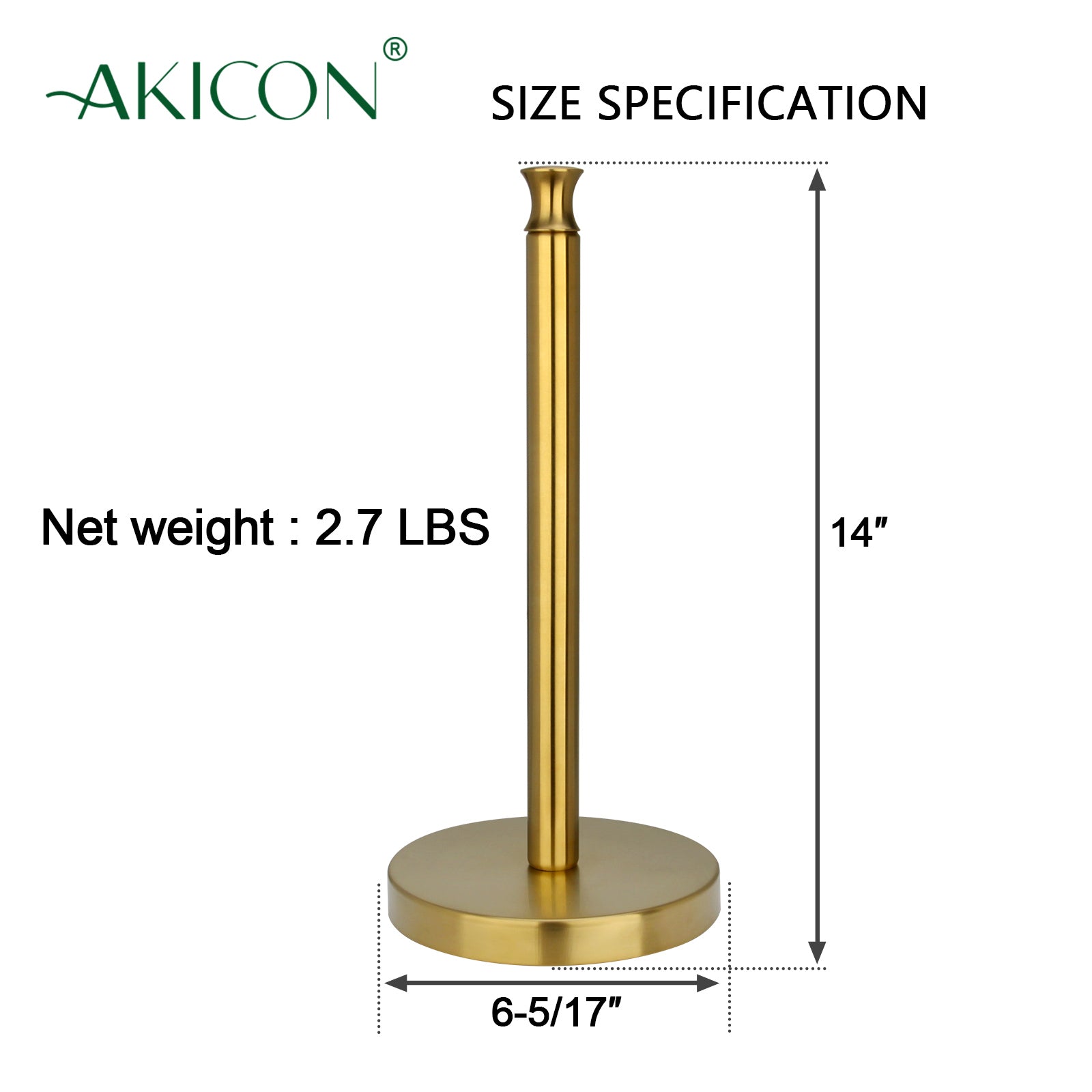 Standing paper towel holder