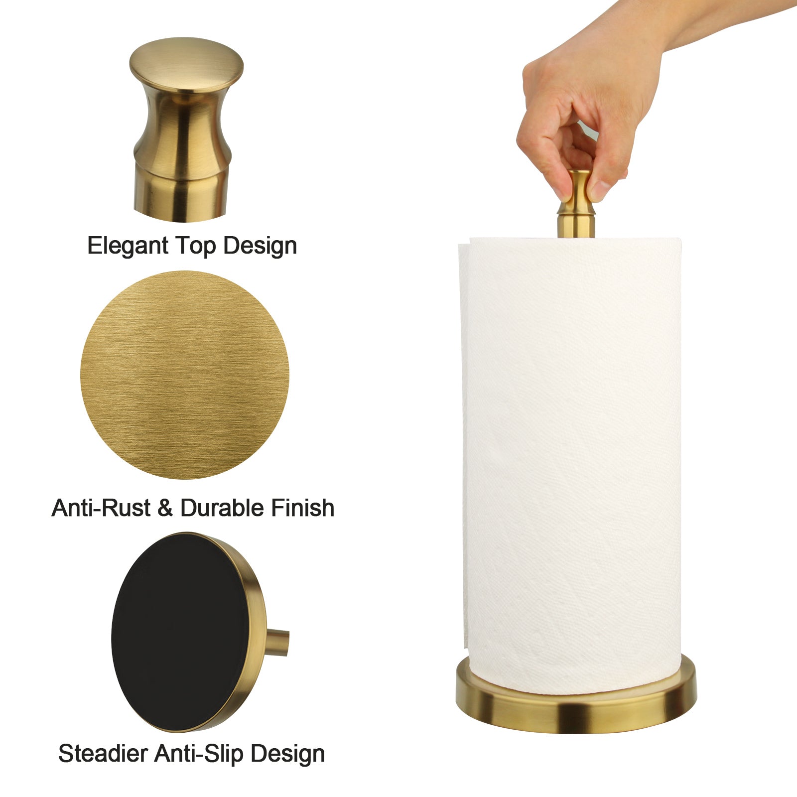 Modern paper towel holder
