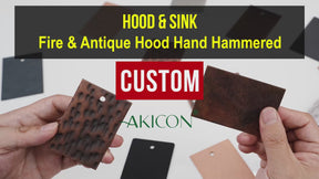 Akicon Antique Hood Hammered Sample