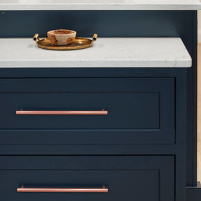Akicon 9 Inch Hole Center Hammered Copper Kitchen Cabinet Handles 100% Solid Brass Drawer Pulls AK01934-C
