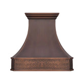 Akicon Custom Handcrafted Classic Copper Range Hood - AKH711C-C