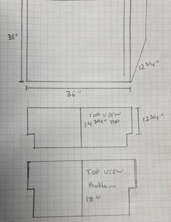 Custom handcrafted range hood for Michelle Peer