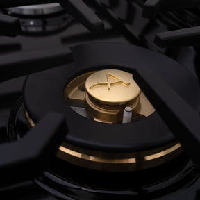 48" Freestanding Gas Range with 8 Sealed Burners Cooktop, Rapid Convection Oven, Natural Gas/LP Convertible - AK-G48N05A-BS