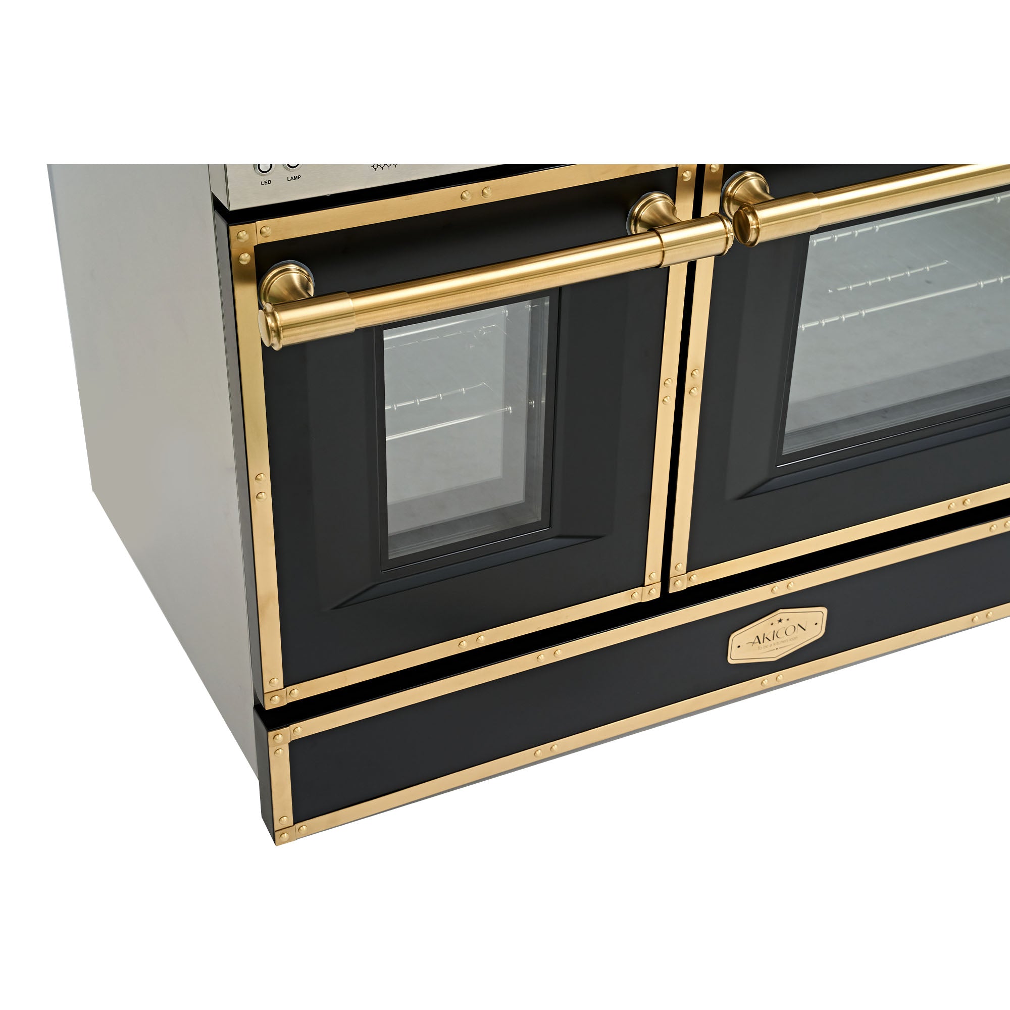 48“ Freestanding Gas Range with 8 Sealed Burners Cooktop, Rapid Convection Oven, Natural Gas/LP Convertible