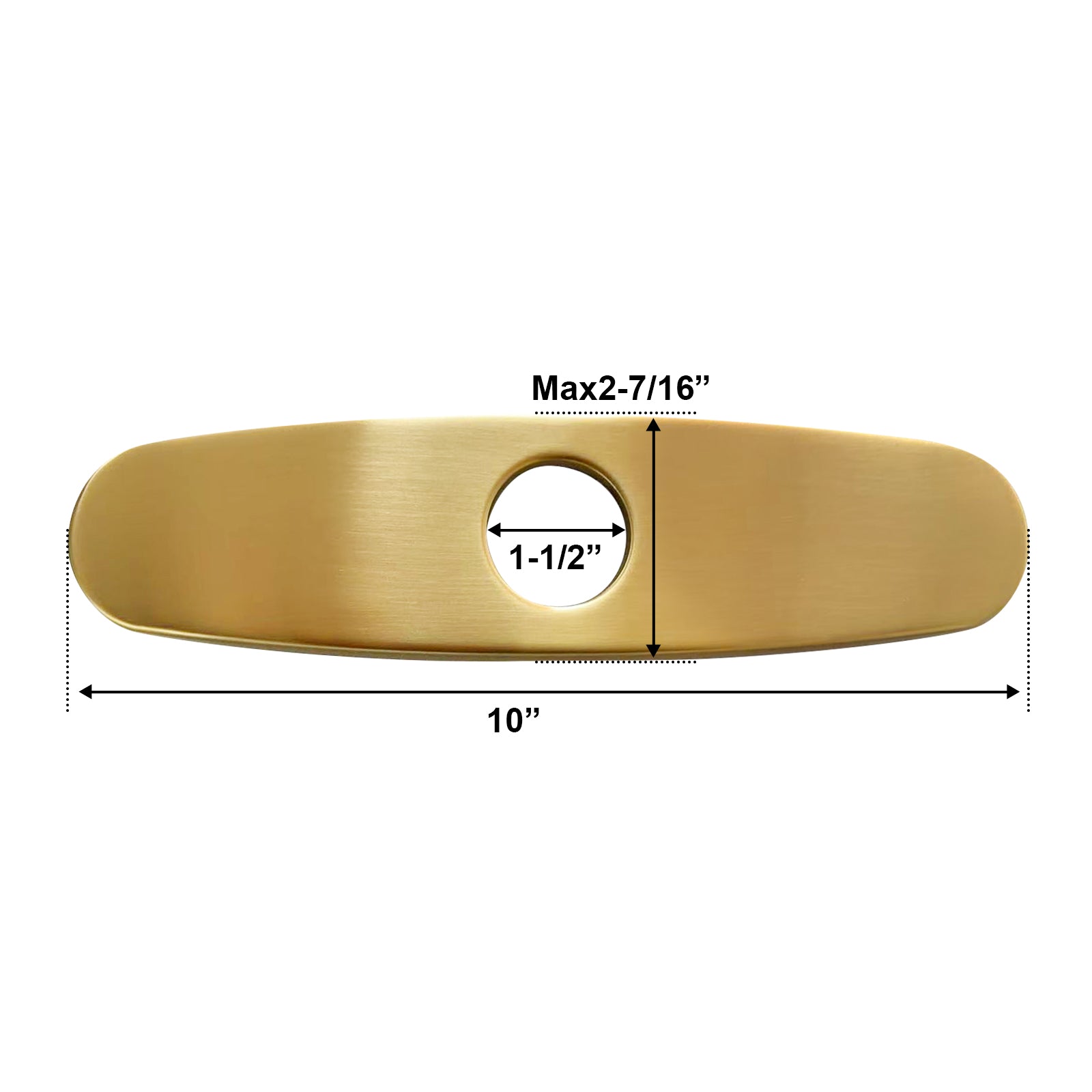 Copper Kitchen Sink Faucet Hole Cover Deck Plate Escutcheon - AK11029C