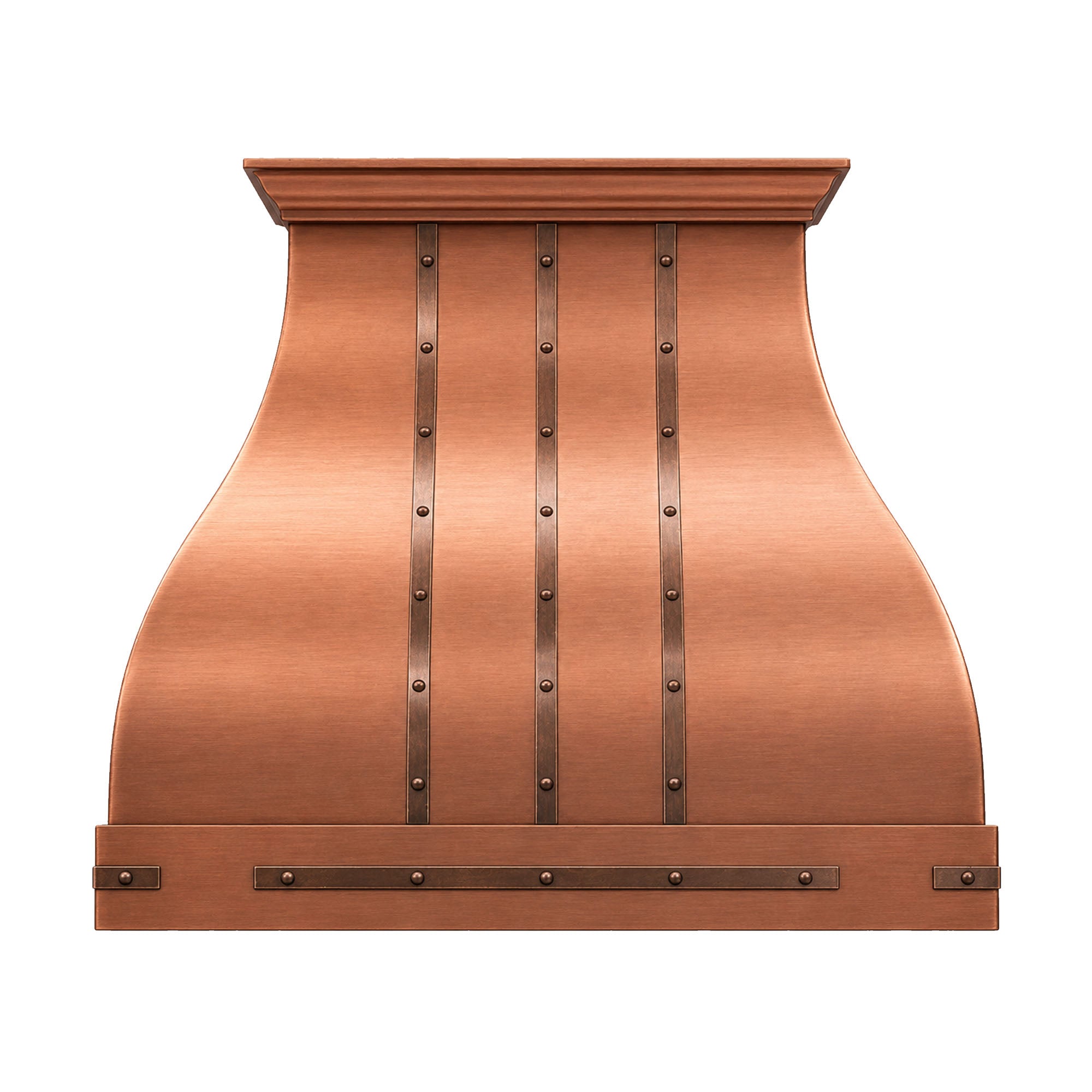 Akicon Custom Handmade Copper Range Hood for Farmhouse Style Kitchens