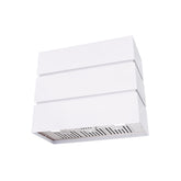 Akicon 36" Stainless Steel Wall Mount Range Hood, 3 Stacks Kitchen Hood with 600 CFM Vent Motor- AK-HS36L