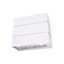 Akicon 36" Stainless Steel Wall Mount Range Hood, 3 Stacks Modern Box with 600 CFM Vent Motor- AK-HS36L