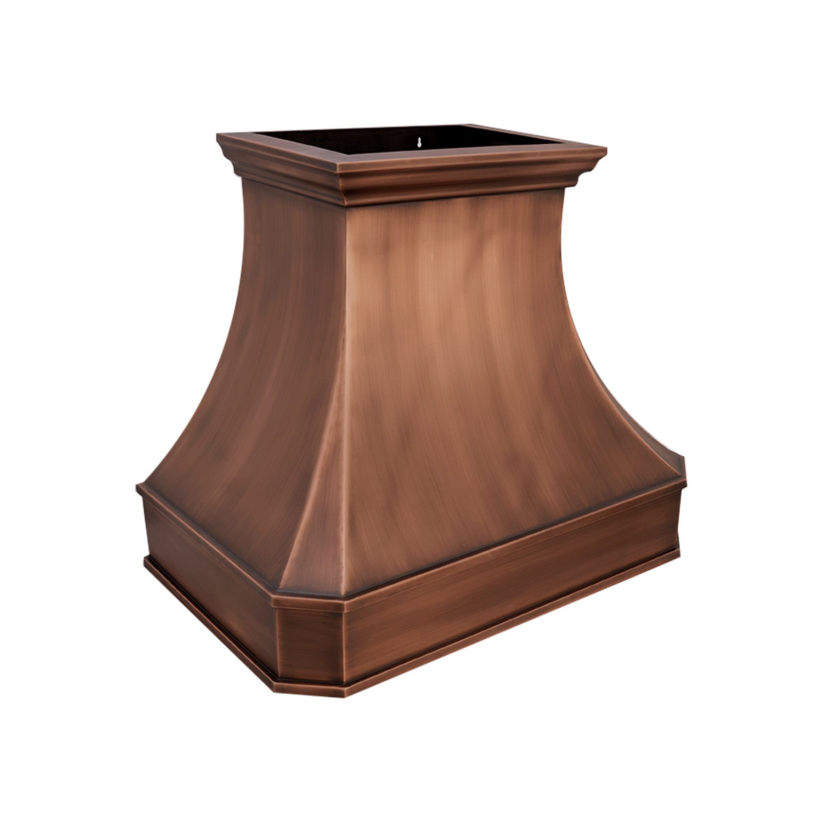 36"W * 30"H * 21"D Instock Dark Antique Copper Smooth Range Hood with 600 CFM Insert, Dimmable Lighting & Delay Shut-Off