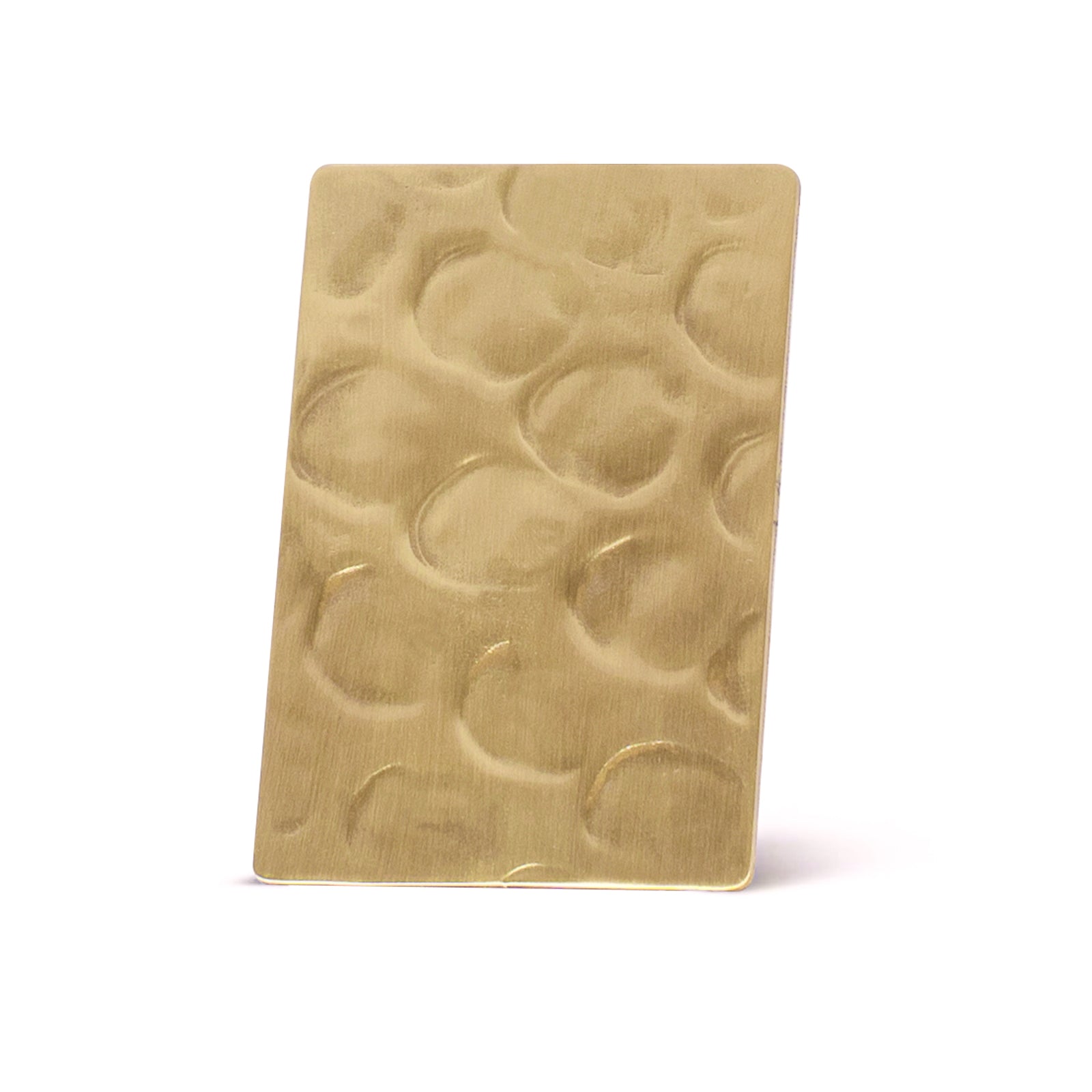 Akicon Brushed Brass Light Hammered Sample
