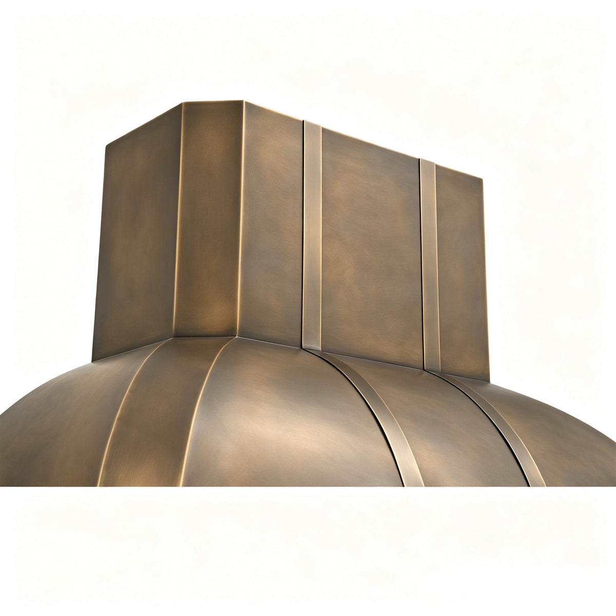 Akicon Custom Handmade Antique Brass Range Hood