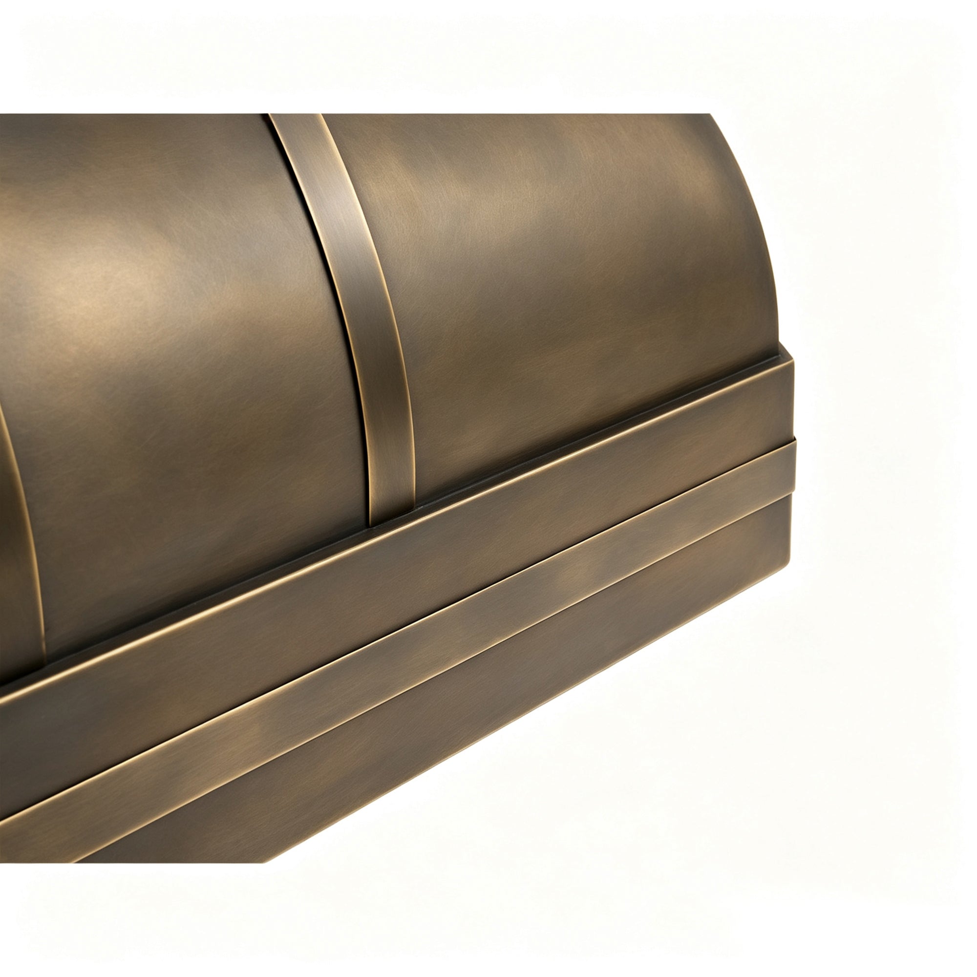 Akicon Custom Handmade Antique Brass Range Hood