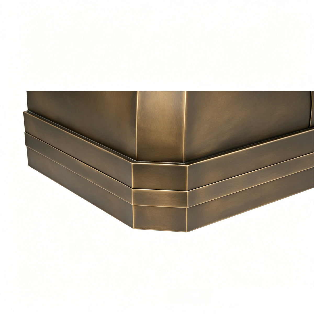 Akicon Custom Handmade Antique Brass Range Hood