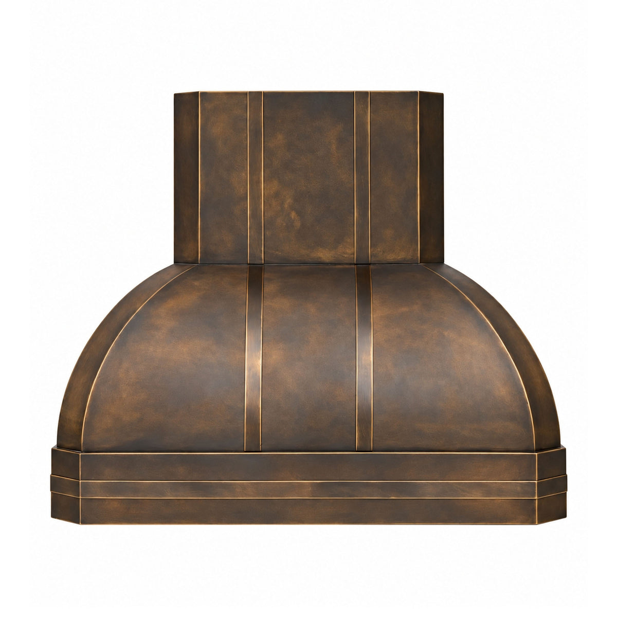 Akicon Custom Handmade Antique Brass Range Hood