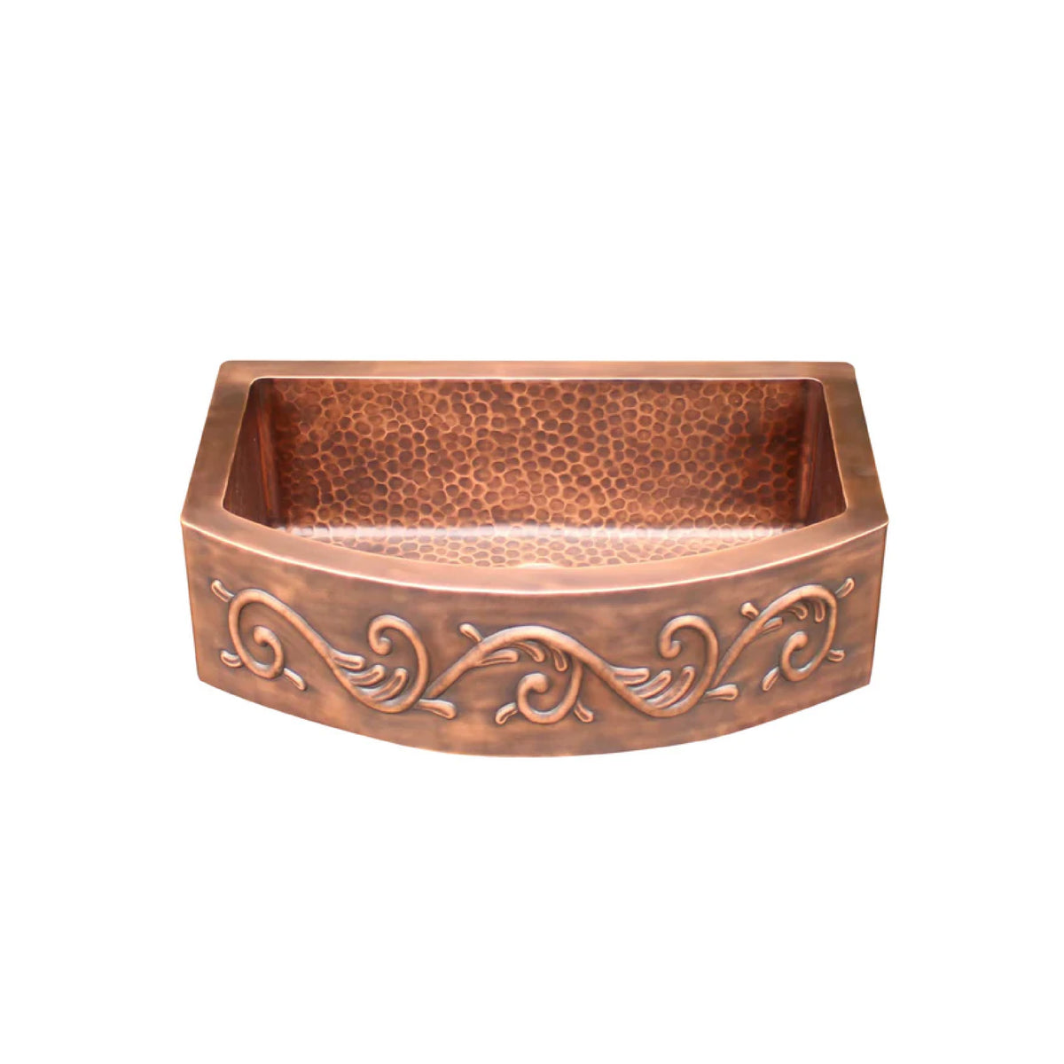 Akicon Single Bowl Farmhouse Apron Copper Kitchen Sink - AKS507-C