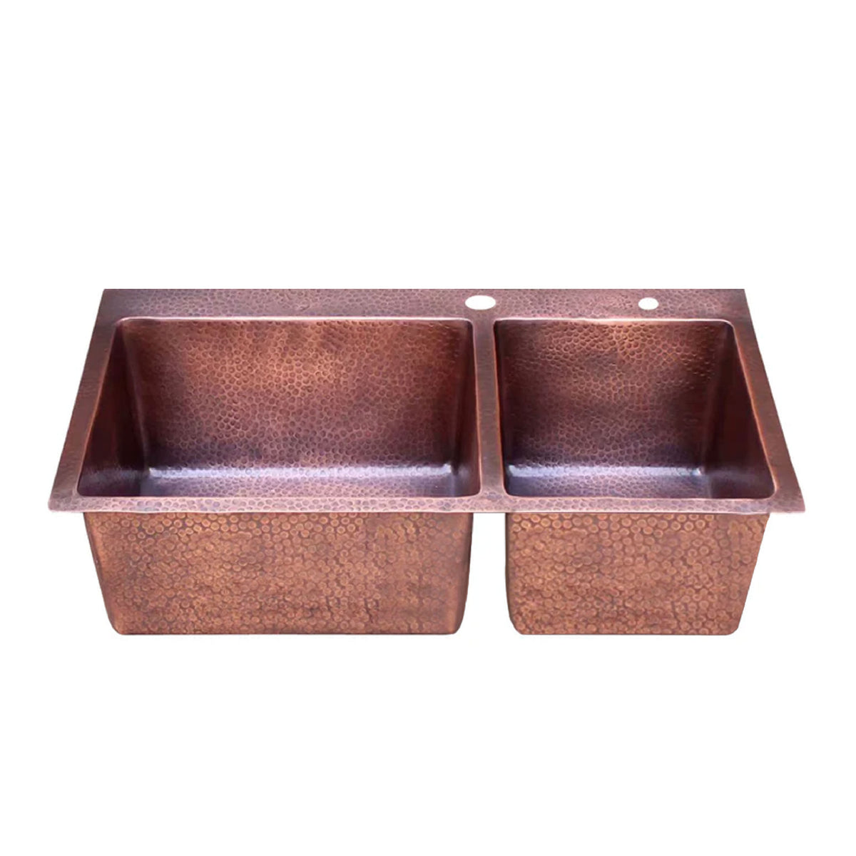 Akicon Double Bowl Drop-In Copper Sink -AKS605-C