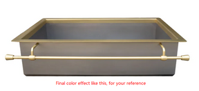 Custom stainless steel sink and accessories for REBECCA FIGUEROA