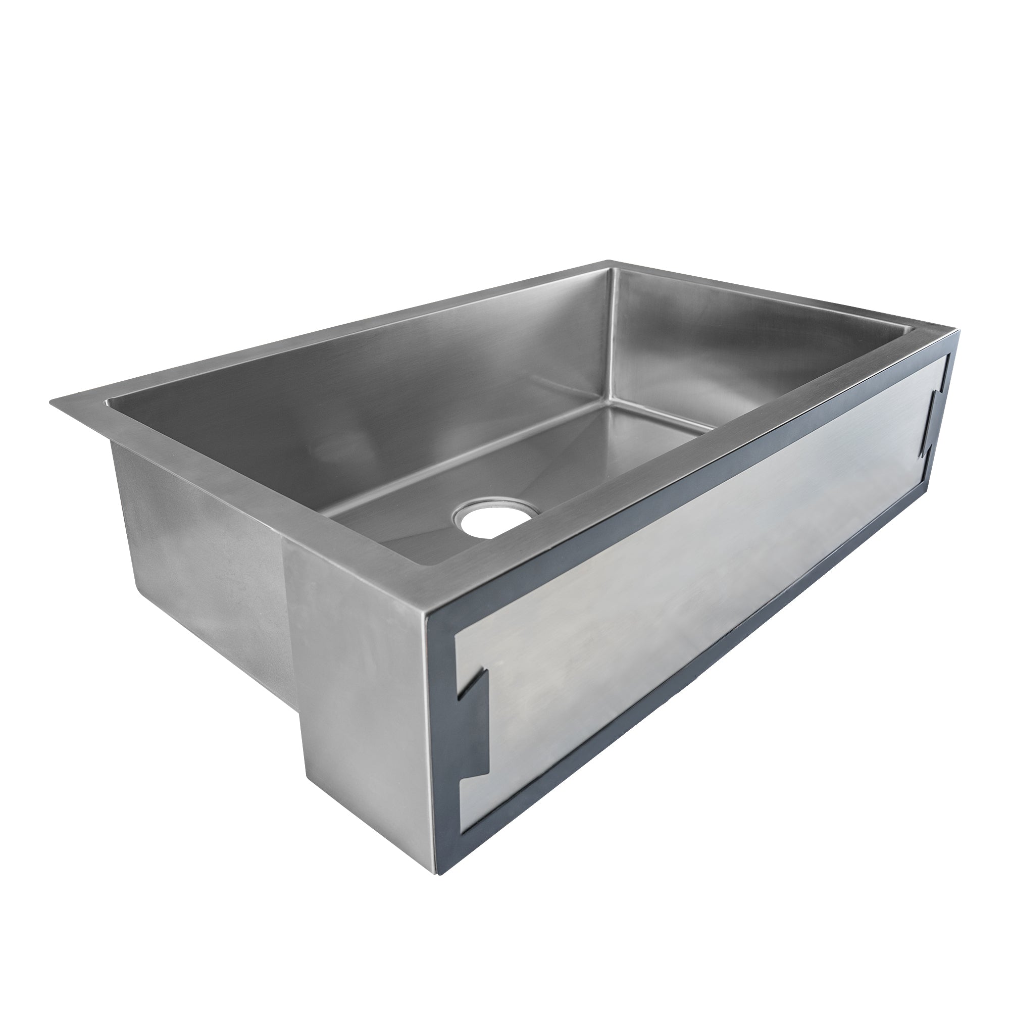 Akicon Single Bowl Farmhouse Apron Stainless Steel Kitchen Sink - AKS551-C