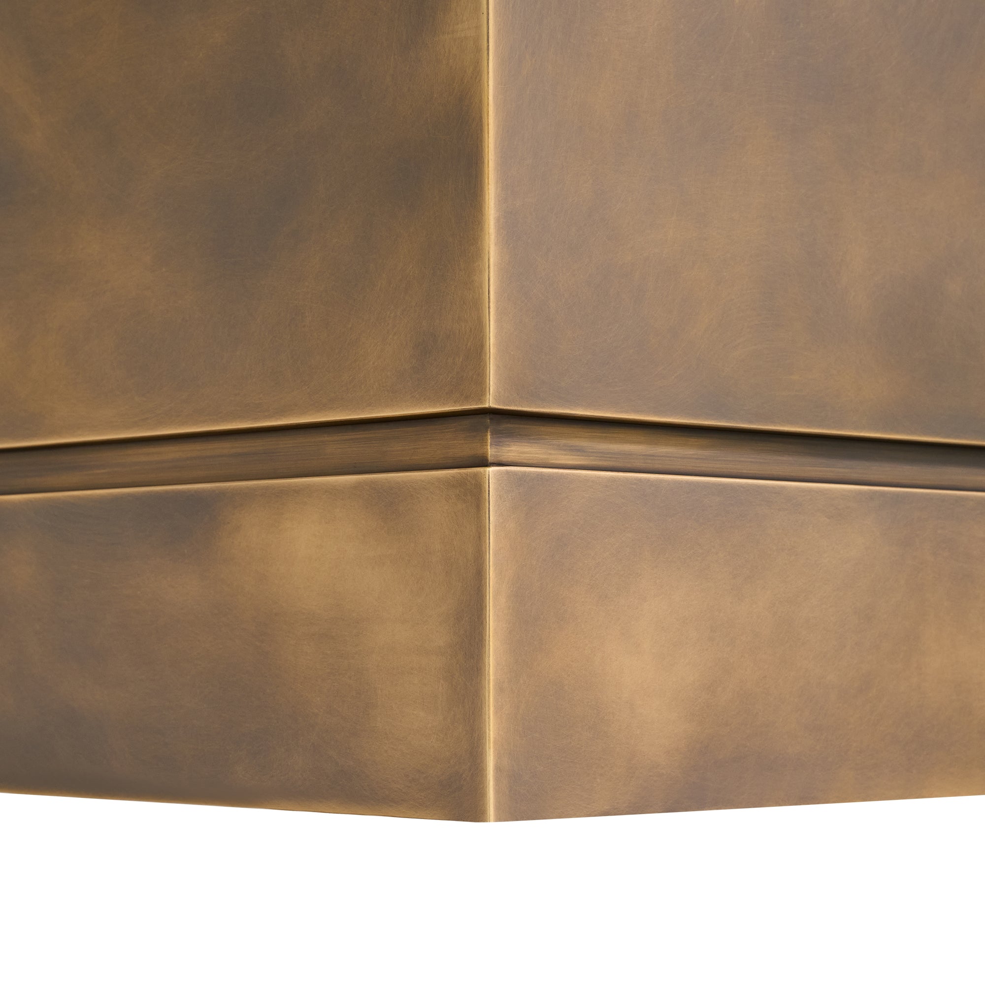 Akicon Custom Handcrafted Modern Box Copper Range Hood