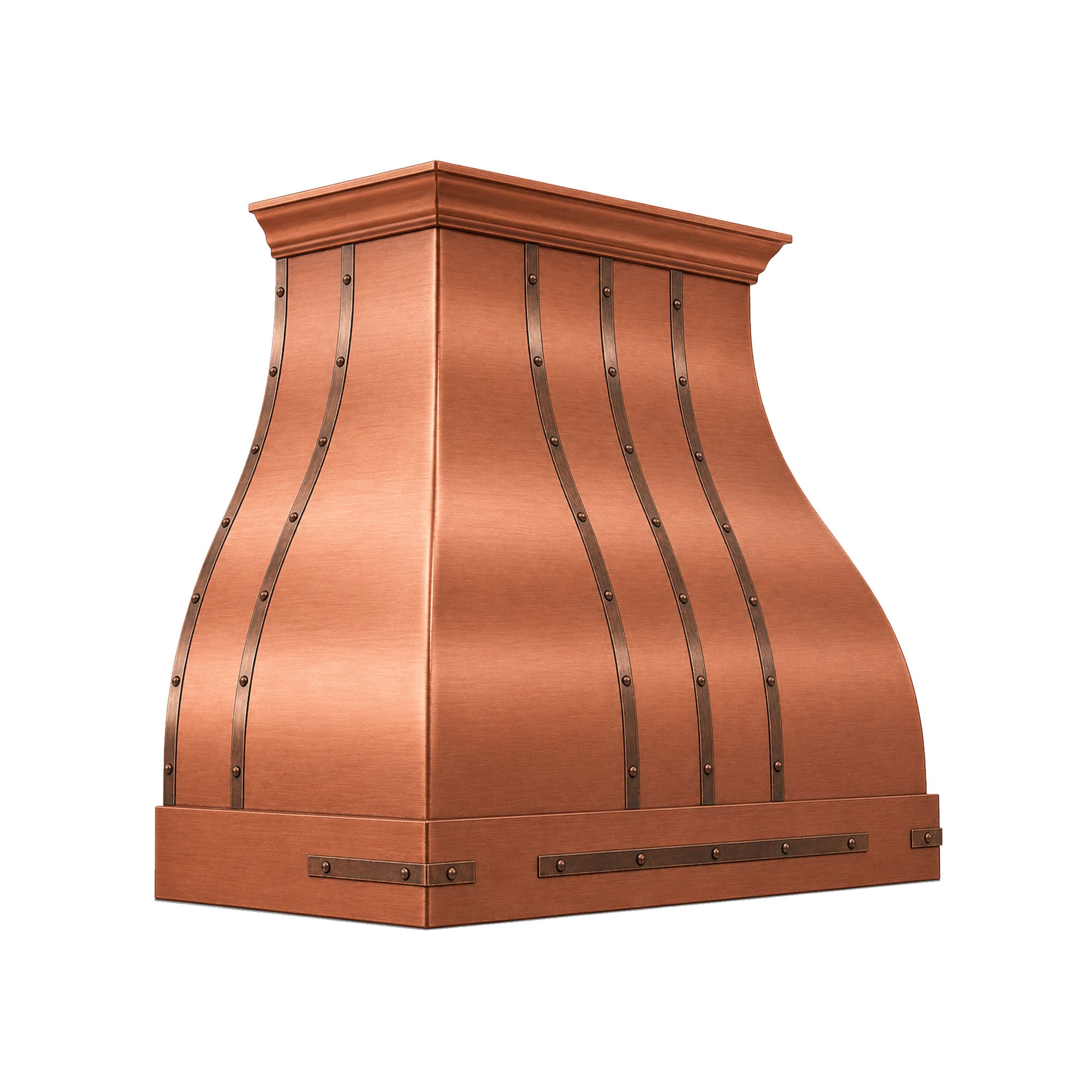 Akicon Custom Handmade Copper Range Hood for Farmhouse Style Kitchens