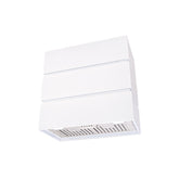 Akicon 30" Stainless Steel Wall Mount Range Hood, 3 Stacks Kitchen Hood with 600 CFM Vent Motor- AK-HS30L